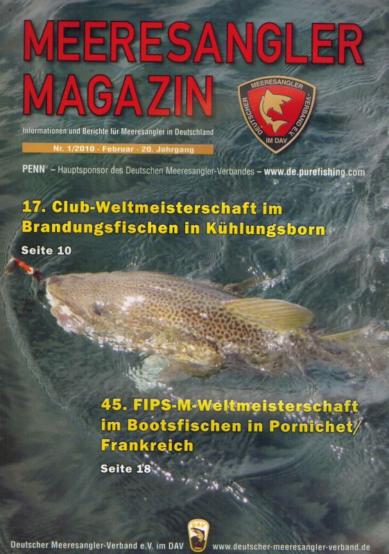 Meeresangler-Magazin  Meeresangler-Magazin 20.Jahrgang 2010 Heft 1 (1 Heft) 