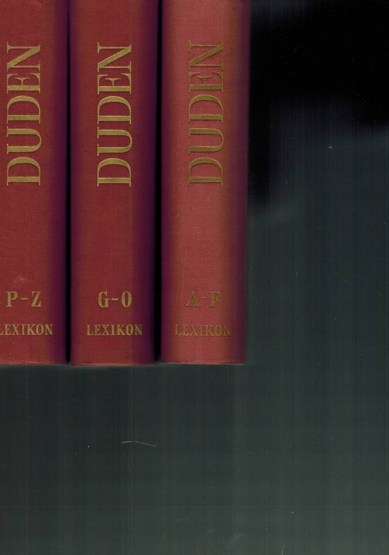 Bibliographisches Institut  Duden-Lexikon in drei Bänden(3 Bände) 