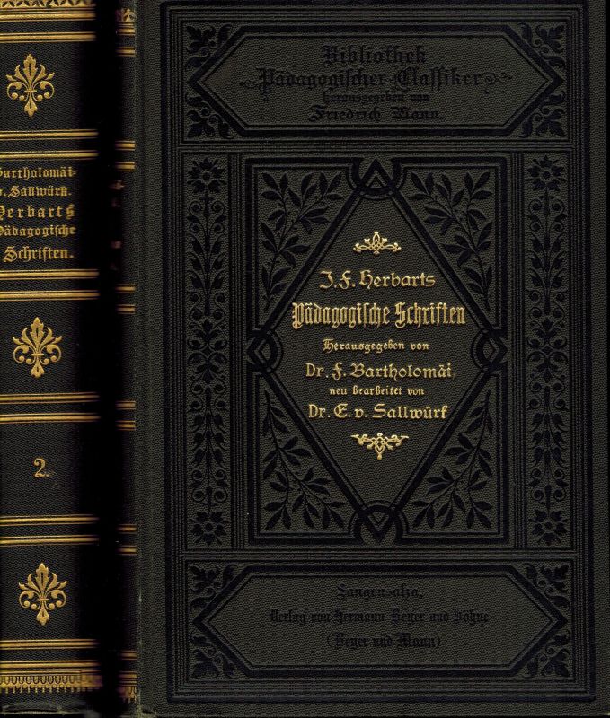 Mann,Friedrich (Hsg.)  Johann Friedrich Herbarts Pädagogische Schriften erster und zweiter 