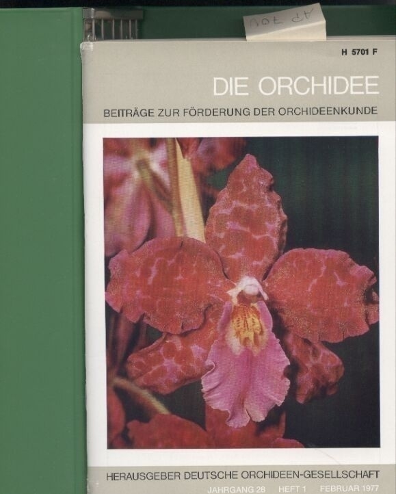 Die Orchidee  Die Orchidee 28. Jahrgang 1977 Hefte 1-6 (im Originalordner) 