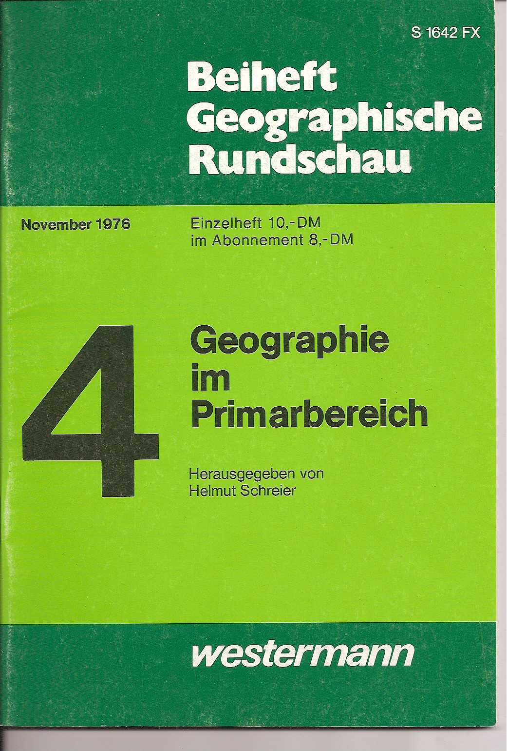 Beiheft Geographische Rundschau  November 1976 