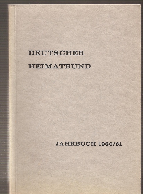 Deutscher Heimatbund  Jahrbuch 1960/61 