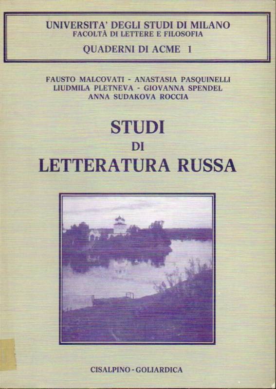 Malcovati,Fausto+weitere  Studi di letteratura Russa 