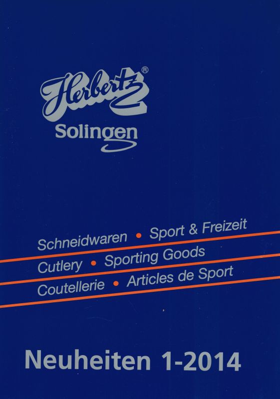 Herbertz Solingen  Katalog von 2014 über Messer der Marken Herbertz, BUCK, GERBER 