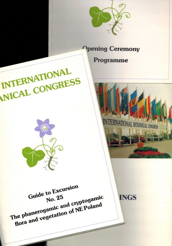 Greuter,W. und B.Zimmer und H.D.Behnke  XIV International Botanical Congress Berlin 24.Juli to 1.August 1987 