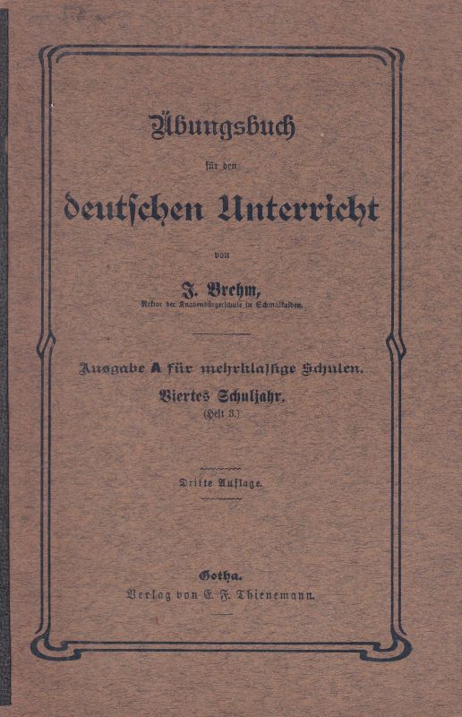 Brehm,J.  Übungsbuch für den deutschen Unterricht 