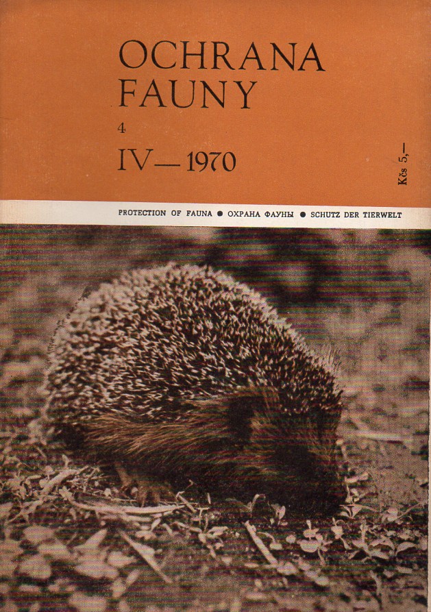 Ochrana Fauny  Ochrana Fauny Volume IV 1970 Heft 4 