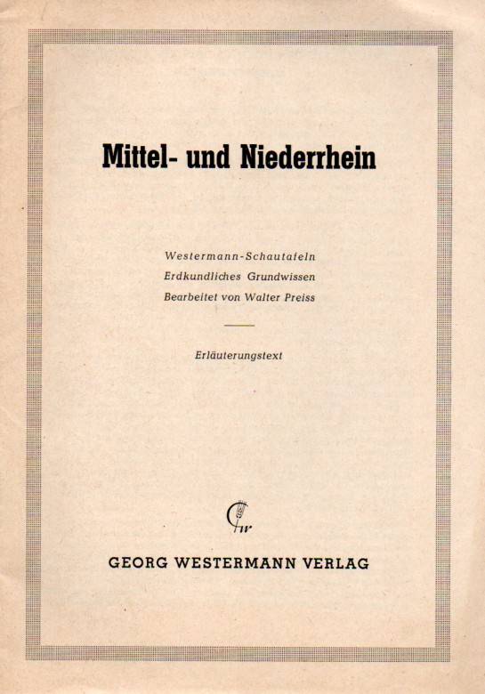 Preiss,Walter  Mittel- und Niederrhein 