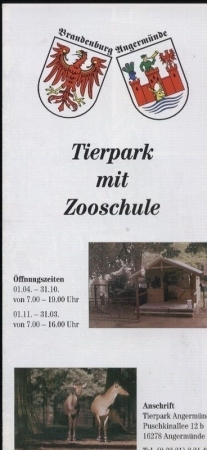 Angermünde-Zoo  Tierpark mit Zooschule 