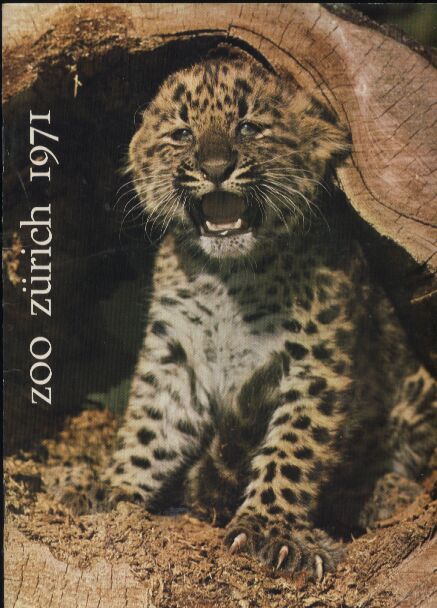 Zürich-Zoo  Bericht über das Jahr 1971 (Titelbild chinesischer Leopard) 