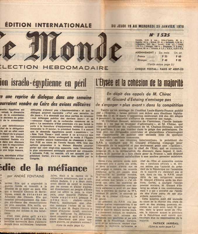 Le Monde  Le Monde Selection Hebdomadaire No. 1556 Du Jeudi 24 au Mercredi 30 