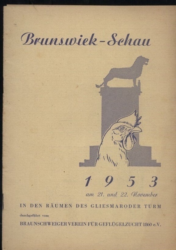 Brunswiek-Schau 1953  In den Räumen des Gliesmaroder Turm am 21.und 22.November 