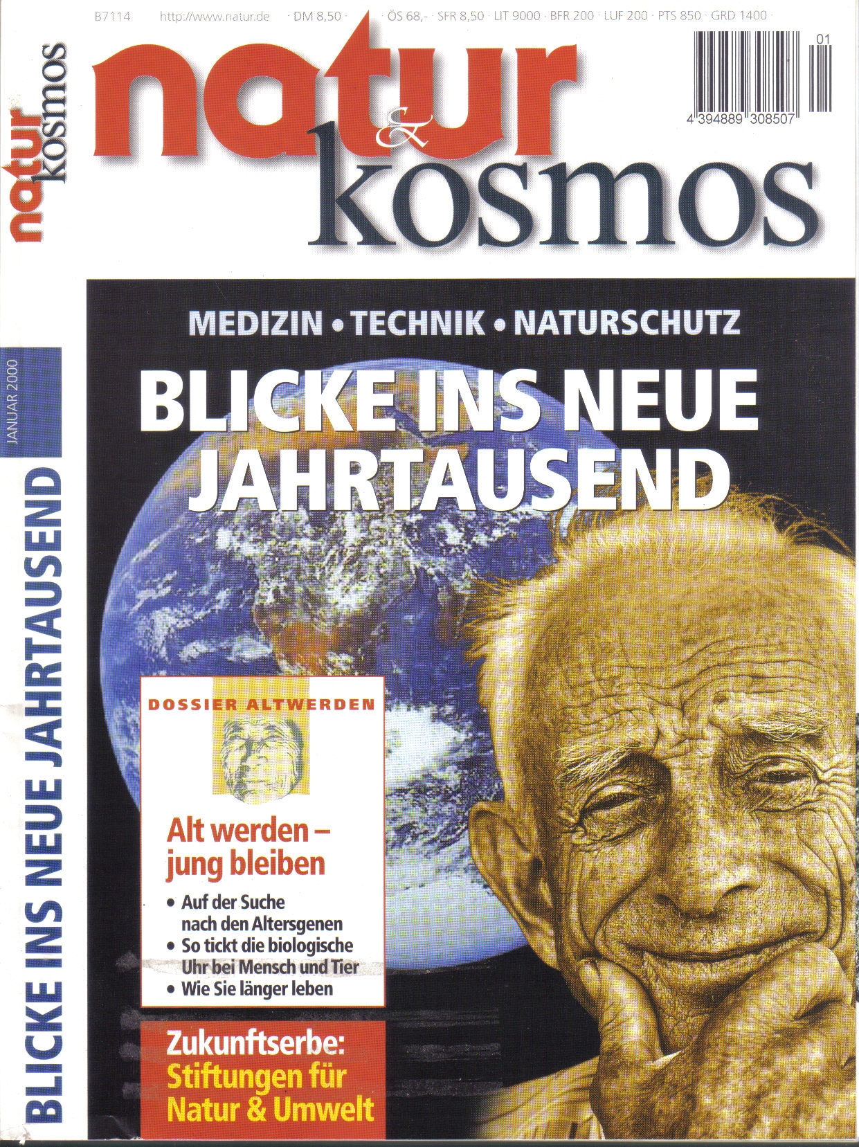 natur & kosmos  natur & kosmos 2000 Hefte 1 bis 5 und 7 bis 12 (11 Hefte) 