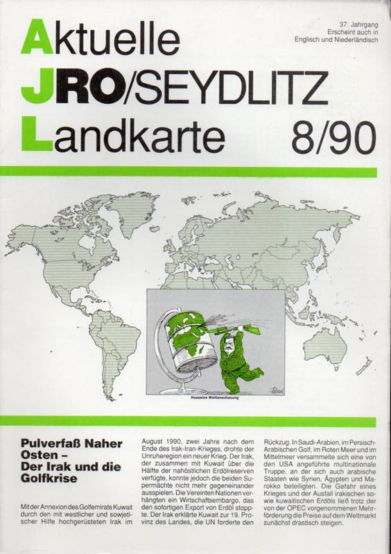 Aktuelle JRO-Seydlitz-Landkarte  Aktuelle JRO-Seydlitz-Landkarte 8 / 90, 37.Jahrgang 
