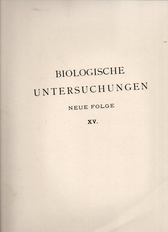 Retzius,G.  Biologische Untersuchungen Neue Folge 15. Band 1910 