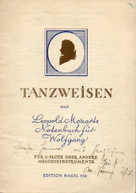 Heyden,Reinhold (Hsg.)  Tanzweisen aus Leopold Mozarts Notenbuch für Wolfgang 