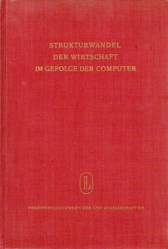 Scharpernack,Friedr. (Hsg)  Stukturwandel der Wirtschaft infolge der Computer 