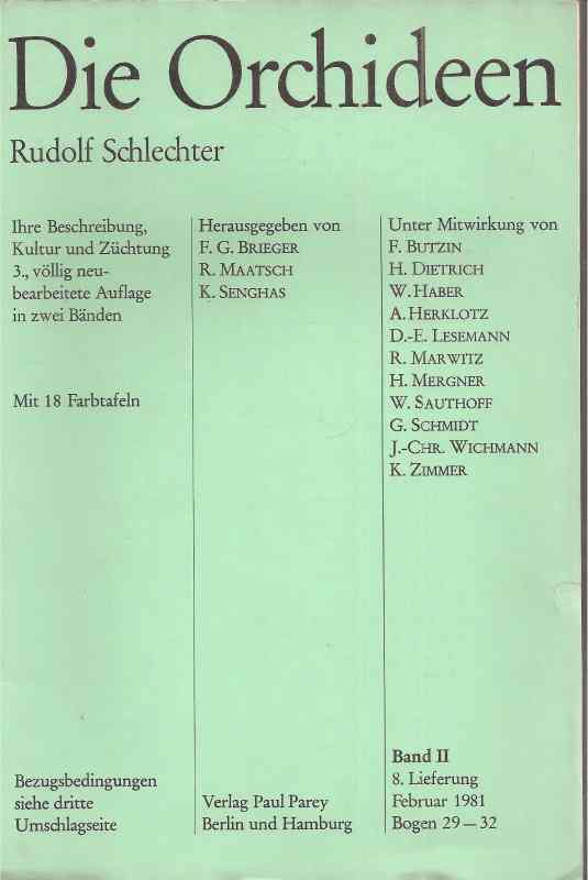 Schlechter,Rudolf  Die Orchideen.Band II.8.Lieferung.Bogen 29 - 32 