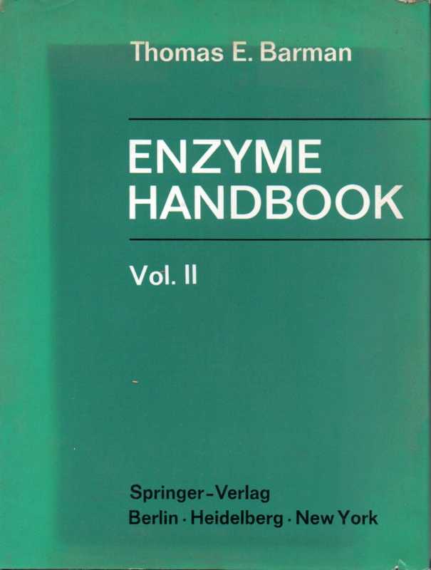 Barman,Thomas E.  Enzyme Handbook 