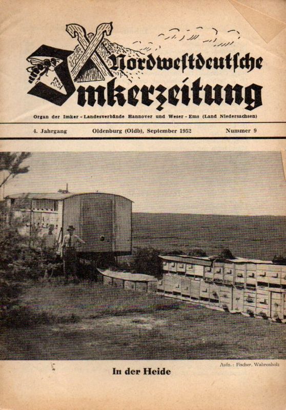 Nordwestdeutsche Imkerzeitung  Nordwestdeutsche Imkerzeitung 4.Jahrgang 1952 Heft 9 (1 Heft) 