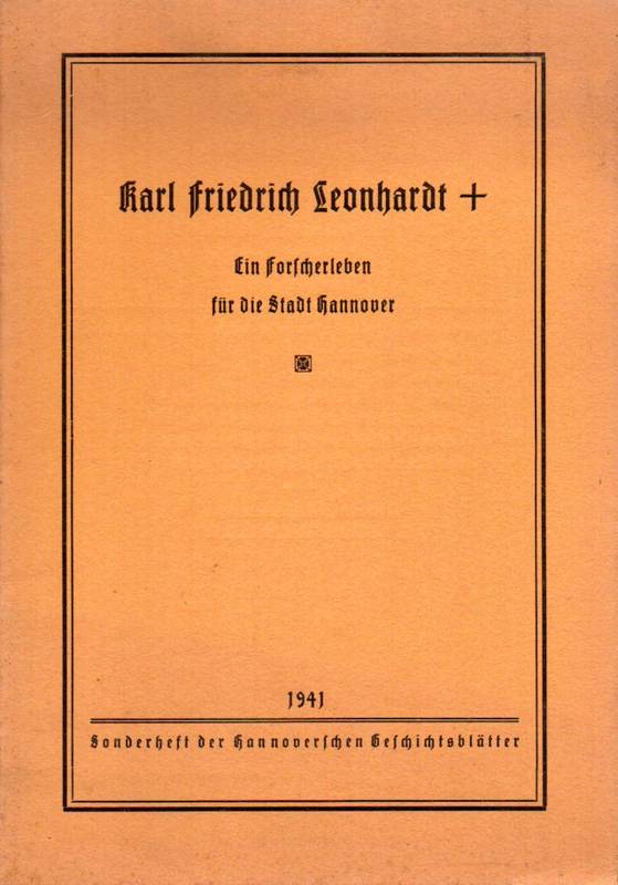 Schnath,Georg  Karl Friedrich Leonhardt 1882 - 1940 