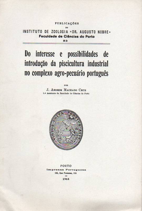 Cruz,J.Amorim Machado  Do interesse e possibilidades de introducao da piscicultura industrial 