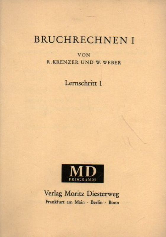 Krenzer,R. und W.Weber  Bruchrechnen I 
