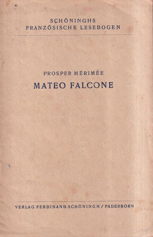 Merimee,Prosper  Mateo Falcone 