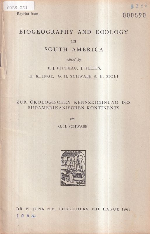 Schwabe,G.H.  Zur ökologicshen Kennzeichnung des südamerikanischen Kontinents 