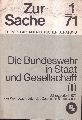 Jahresbericht 1970 des Wehrbeauftragten  Die Bundeswehr in Staat und Gesellschaft 