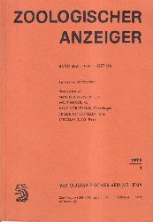 Zoologischer Anzeiger  202.Band 1979 Hefte 1/2 und 3/4 (2 Hefte) 