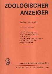 Zoologischer Anzeiger  221.Band 1988 Heft 1/2 bis 5/6 (3 Hefte) 