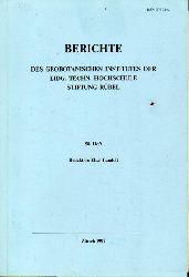 Geobotanischen Institut der ETH  58. Heft. 1992 