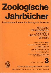 Zoologische Jahrbcher  Band 92. Heft 3. 1988 