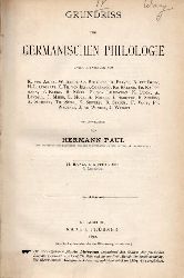 Paul,Hermann(Hsg.)  Grundriss der germanischen Philologie II.Band I.Abteilung 