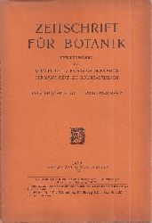 Zeitschrift fr Botanik  Zeitschrift fr Botanik 4.Jahrgang 1912, Zwlftes Heft - Register 