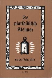 Bund Ollnborger Heimatvereens (Hsg.)  De plattdtsch Klenner up dat Jahr 1978 