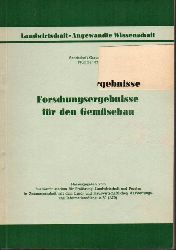 Bundesminist.f.Ernhrung,Landwirtschaft u.Forsten  Forschungsergebnisse fr den Gemsebau 
