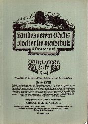 Landesverein Schsischer Heimatschutz  Mitteilungen,Band XVIII.1929.Heft 3-4 (1 Heft) 