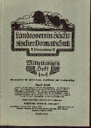 Landesverein Schsischer Heimatschutz  Mitteilungen,Band XXII.1933.Heft 4-6 (1 Heft) 