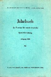 Niederdeutsches Jahrbuch  92 Jahrgang 1969 