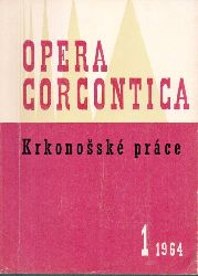 Opera Corgcontica  Opera Corgcontica Krkonosske prace 1964 Heft 1 