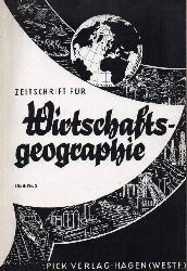Zeitschrift für Wirtschaftsgeographie  Nr. 3. 1959 