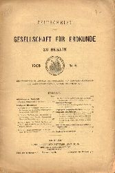 Zeitschrift d.Gesellschaft fr Erdkunde zu Berlin  Gesellschaft fr Erdkunde zu Berlin Jahrgang 1905. No.6 