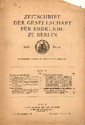 Zeitschrift d.Gesellschaft fr Erdkunde zu Berlin  Gesellschaft fr Erdkunde zu Berlin Jahrgang 1914. No.9 und 10 