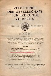 Zeitschrift derGesellschaft fr Erdkunde zu Berlin  Jahrgang 1941.Heft 5/6 