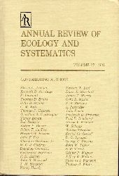Annual Review of Ecology and Systematics  Vol. 22. 1991 
