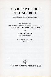Geographische Zeitschrift(Begr.Hettner,Alfred)  72.Jahrgang.1984.Heft 1,2,3 und 4 