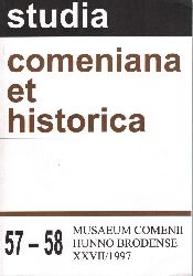 studia comeniana et historica  studia comeniana et historica Heft 57-58 XXVII / 1997 