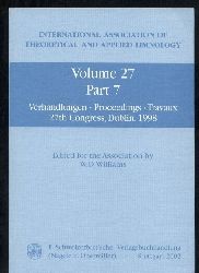 Internationale Vereinigung fr theoretische und  angewandte Limnologie. Vol. 27. Part 1-7. (7 Bde.) 